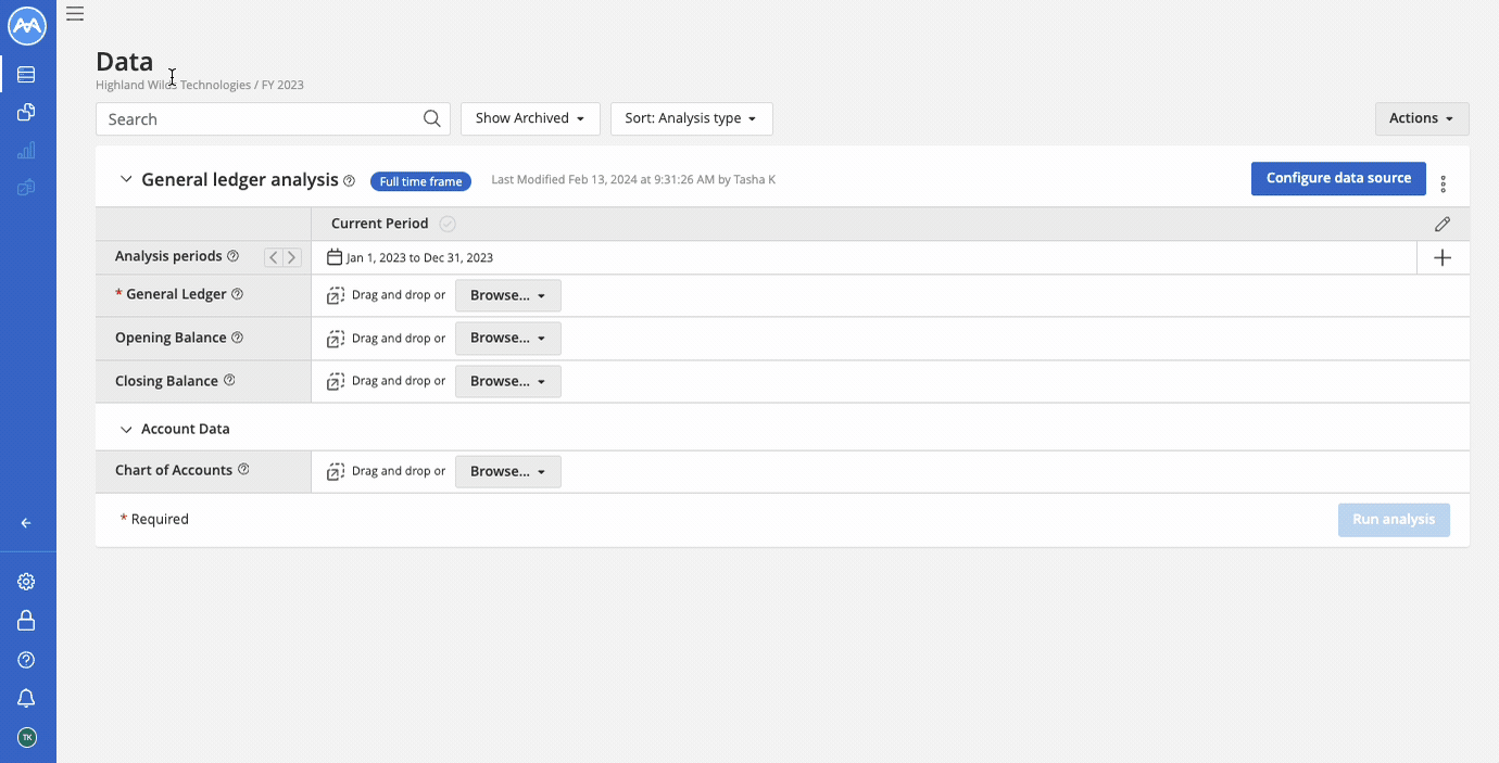 GIF montrant un exemple de sélection de données pour QuickBooks Online.gif