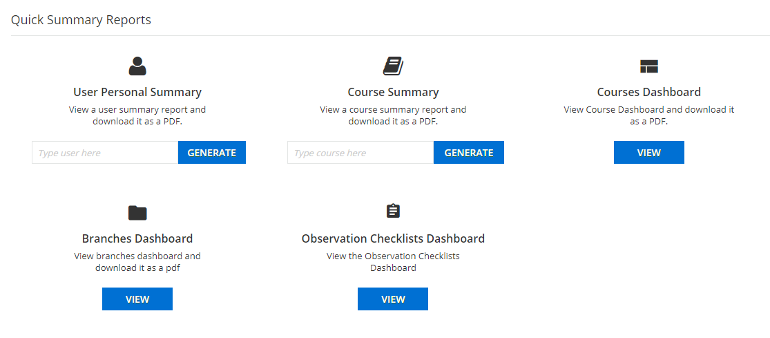 mindbridge academy quick summary reports
