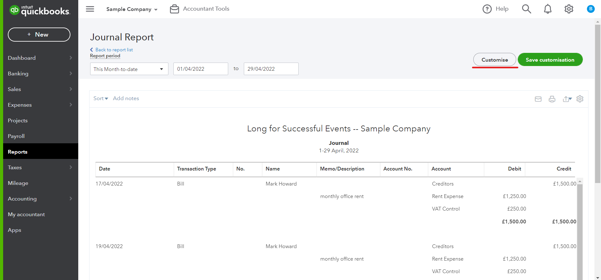 Export your QuickBooks Online Standard Payroll data