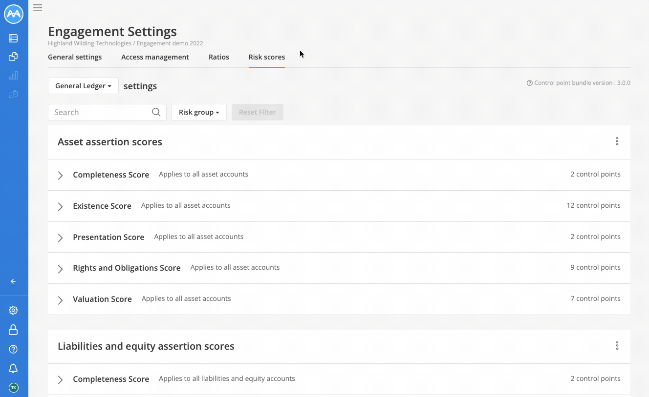 Engagement settings - Add a control point to a risk score.gif