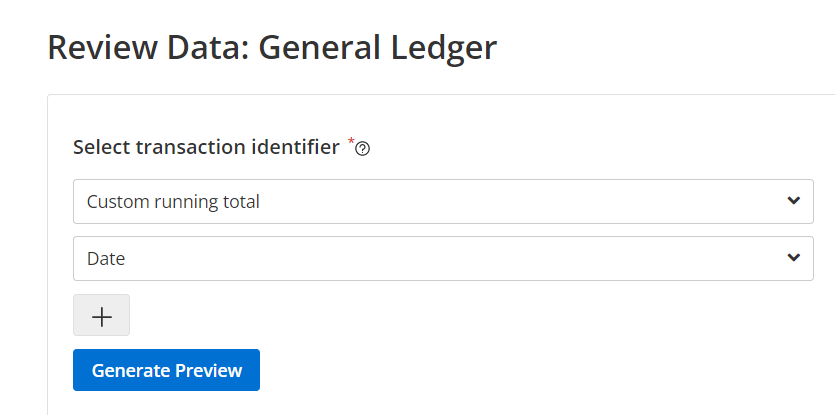 review data general ledger transaction identifier in MindBridge
